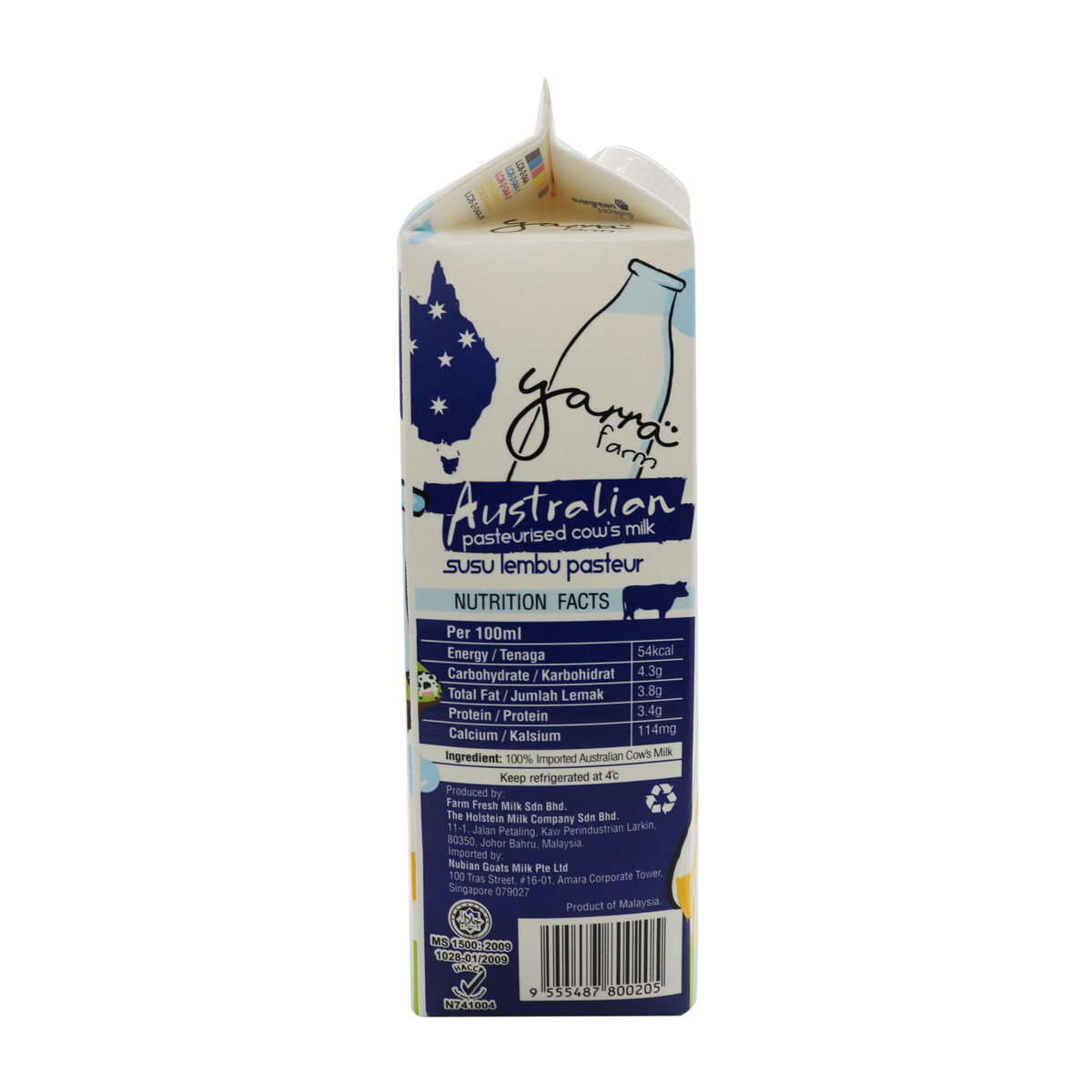 Buy Farm Fresh Australian Yarra Full Cream Milk 1litre Online Lulu Hypermarket Malaysia