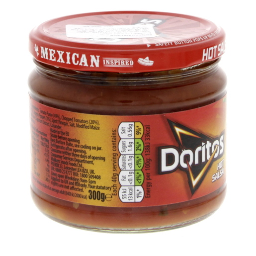 Buy Doritos Hot Salsa 300g Online Lulu Hypermarket Qatar