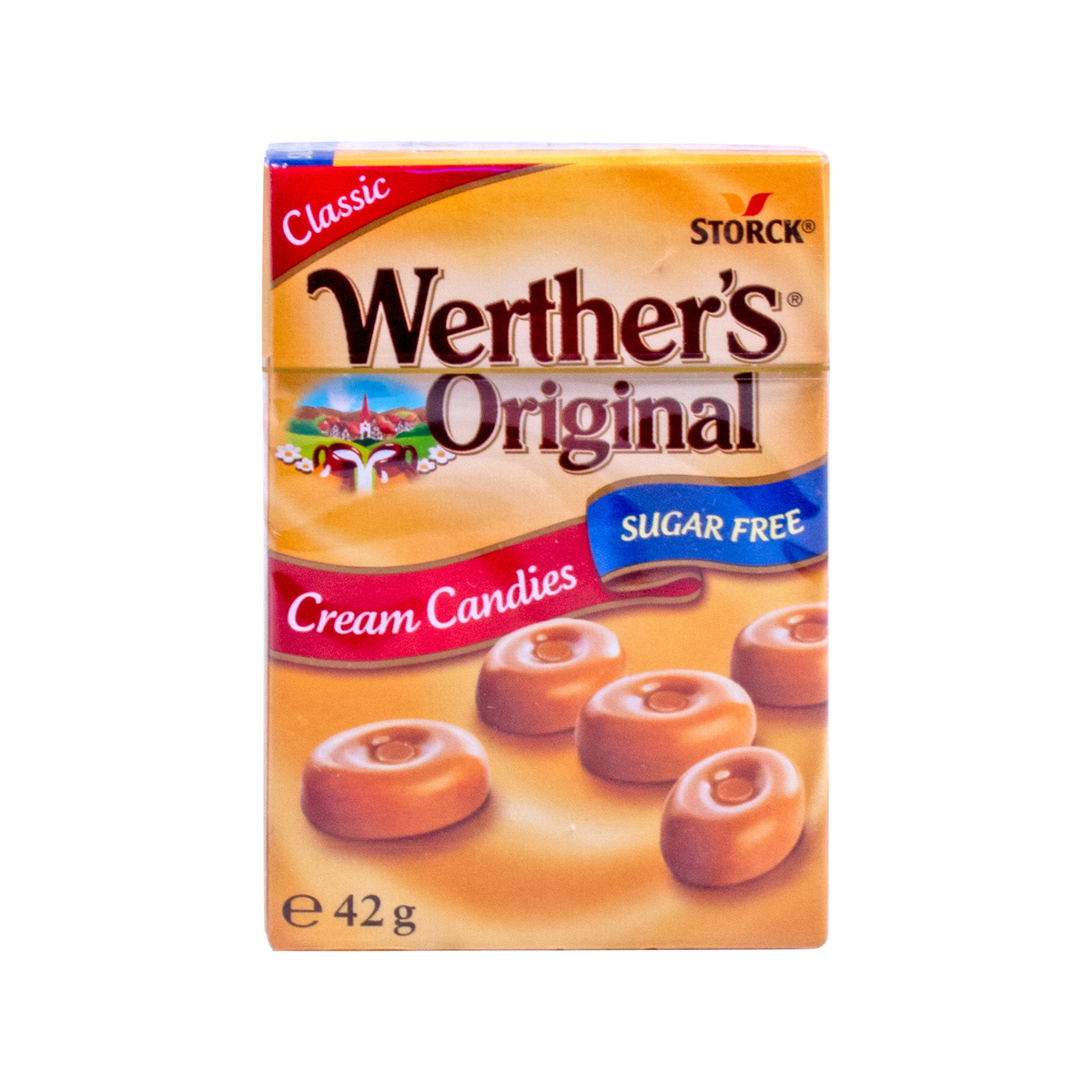 Storck Werthers Original Cream Candy Sugar Free 42g Online At Best Price Candy Lulu Egypt