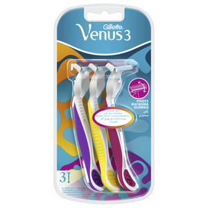 Gillette Simply Venus 3 Blade Plus Disposable Razor 3 pcs