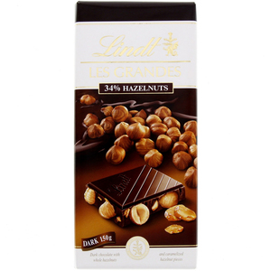 Lindt Les Grandes 34% Hazelnut Dark 150 g