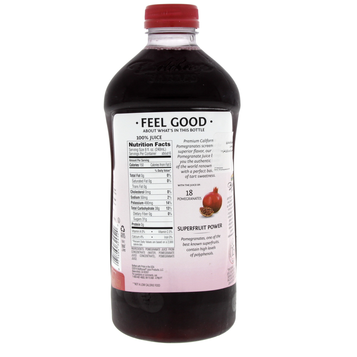 Bolthouse 100% Pure Pomegranate Juice 1.54Litre Online at Best Price