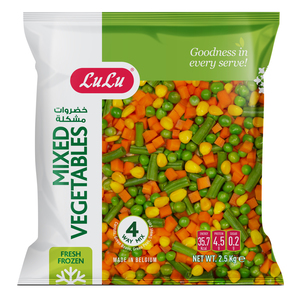 LuLu Fresh Frozen Mixed Vegetables 2.5 kg