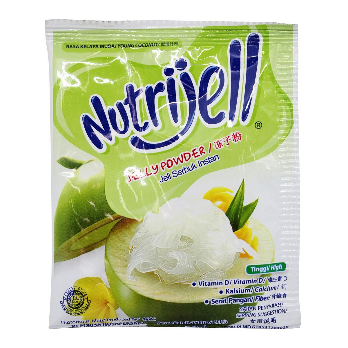 Nutrijell Agar Kelapa Muda 15g Gelatine Lulu Indonesia