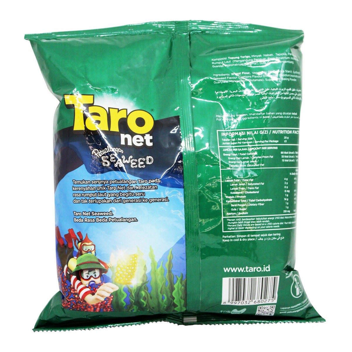 Beli Taro Net Rasa Rumput Laut 65g Online At Best Price Online Lulu