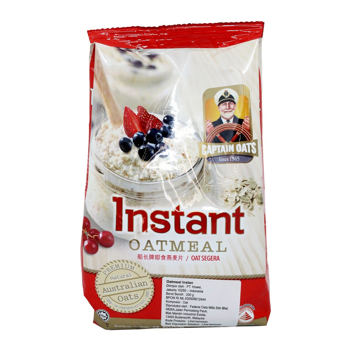 Captain Oat Instant 200g Online at Best Price | Oats | Lulu Indonesia