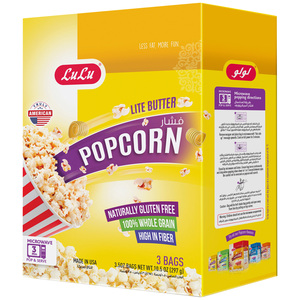 LuLu Microwavable Pop Corn Lite Butter 297 g