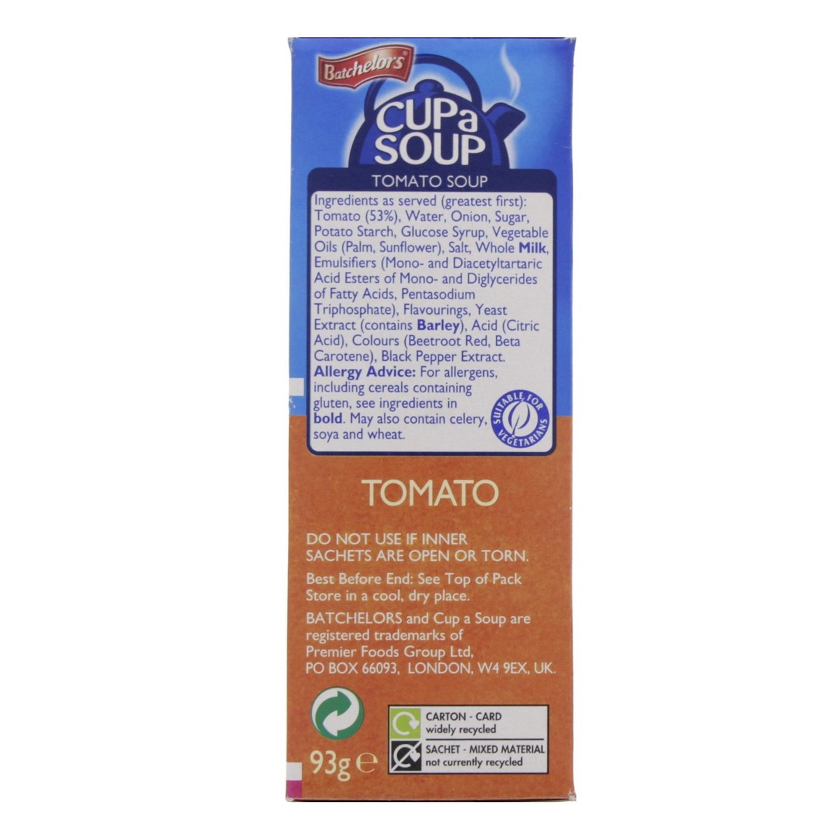 Batchelors Cup A Soup Tomato Soup 93 g