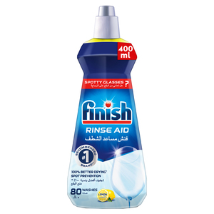 Finish Dishwasher Detergent Rinse Aid Liquid Lemon 400 ml