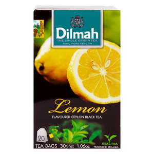 Dilmah Flavoured Ceylon Black Tea Lemon 20 Teabags