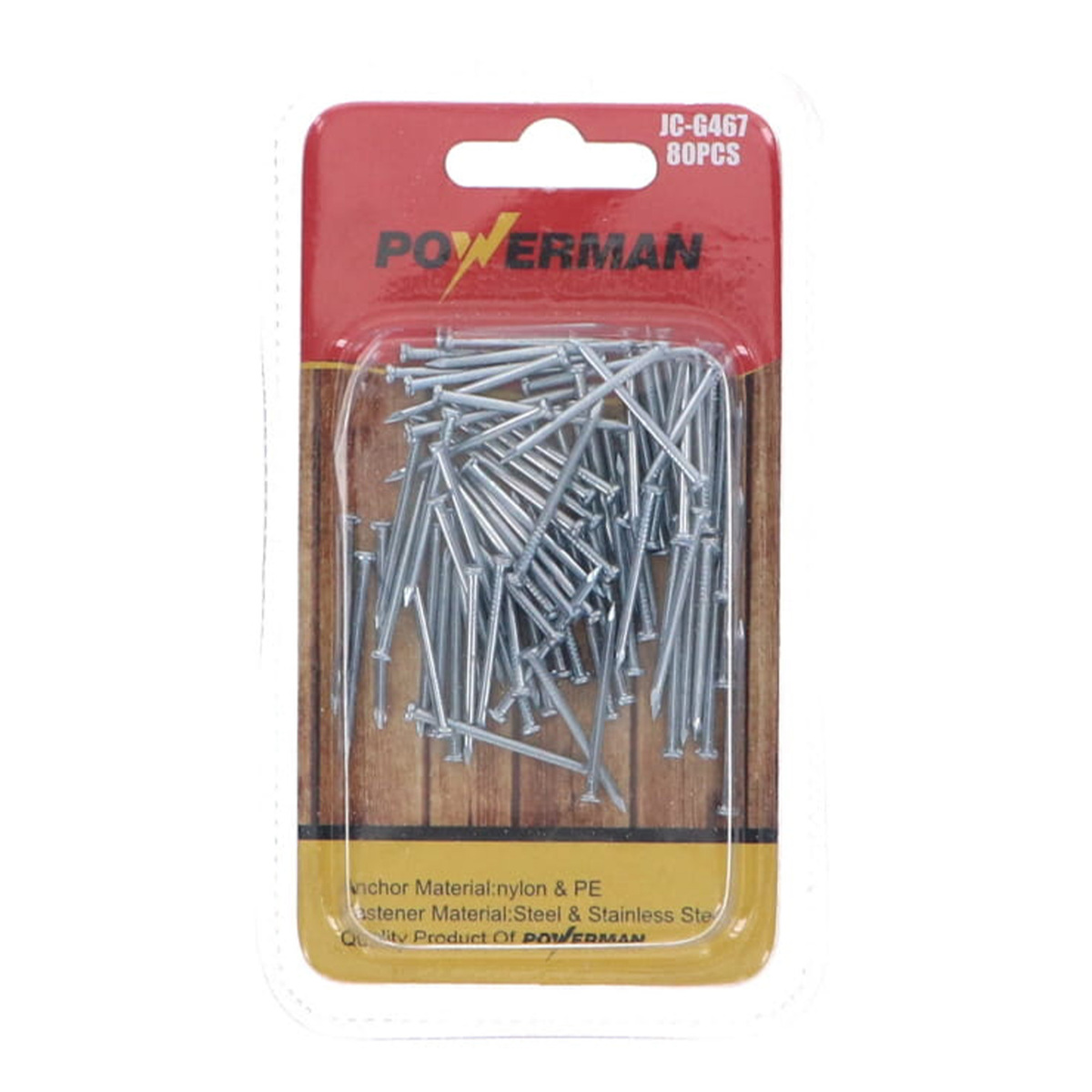 Powerman Common Nail 1 inch JC-G467 80 pcs