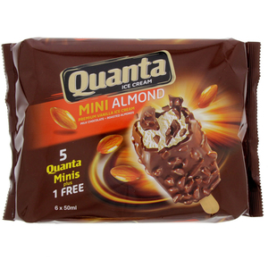 Quanta Mini Almond Ice Cream Stick 6 x 50 ml