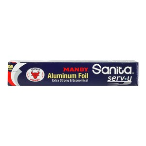 Sanita Mandy Aluminum Foil Extra Strong & Economical Size 450mm x 150m 1 pc