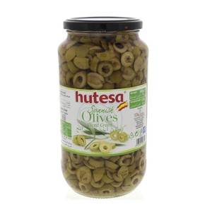 Hutesa Spanish Olives Sliced Green 450 g