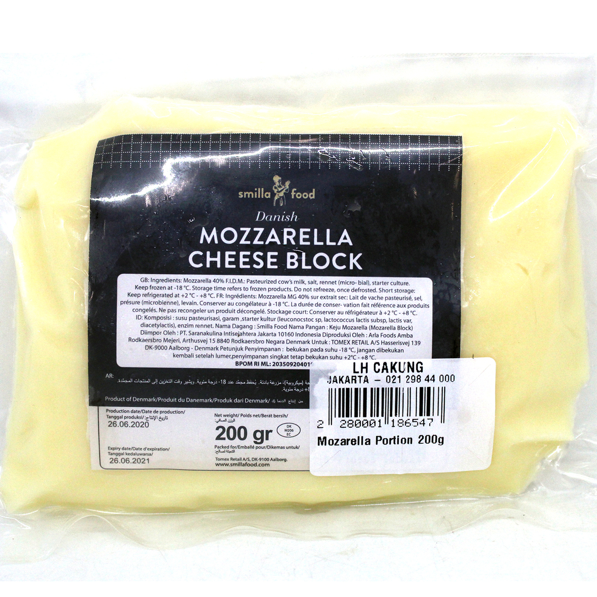 Mozarella Portion 200g | Denmark Cheese | Lulu Indonesia