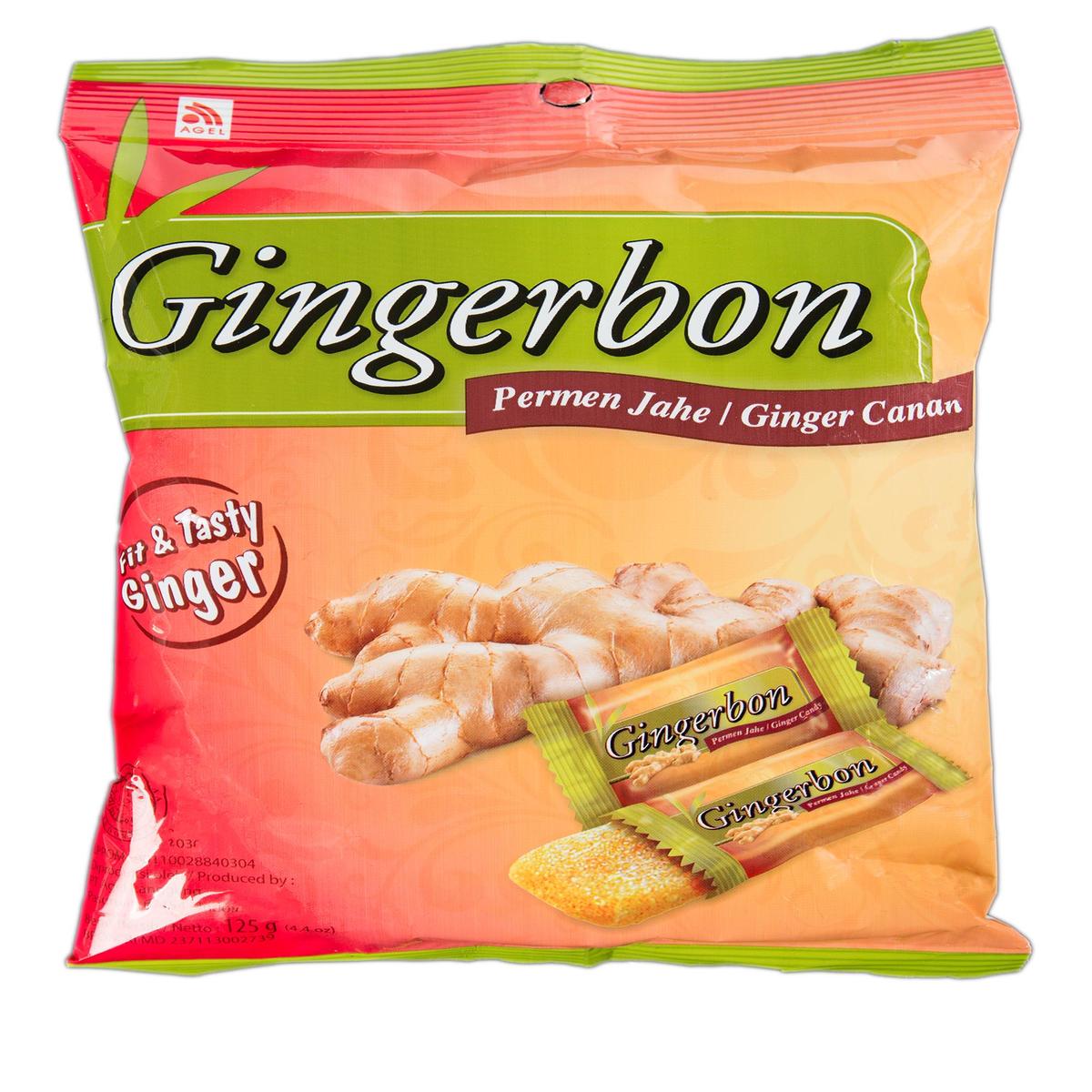 Agel Gingerbon Sweet Ginger Candy 125g Candy Bags Lulu Ksa 7125