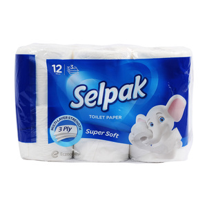 Selpak Toilet Paper 3ply 9+3 Rolls