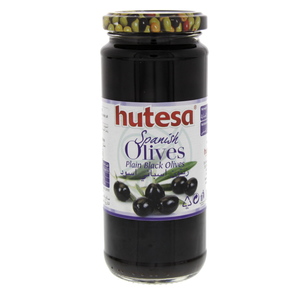 Hutesa Spanish Plain Black Olives 200 g