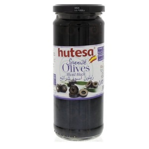 Hutesa Spanish Olives Sliced Black 230 g