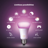 Philips Hue White & Colour Ambiance Led Smart Bulb Starter Kit (3 E27 Smart Bulbs & Hue Bridge), 929002216817