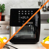 Nutricook Air Fryer Oven With Digital/One Touch Control Panel Display, 12 L, 1800 W, 8 Preset Programs, Black, NC-AFO12