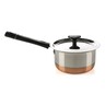 Chefline Copper Saucepan with Lid, Size 10, Stainless Steel, ST10INDSS