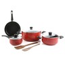 Chefline Non Stick Cookware Set, 9 Pcs, INDRM