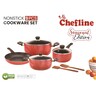 Chefline Non Stick Cookware Set, 9 Pcs, INDRM