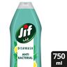 Jif Antibacterial Dishwashing Liquid Mint & Lemon Double Foam Power 750 ml