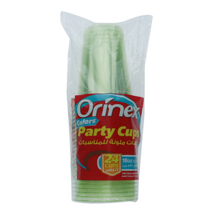 Orinex Colors Party Cups 18oz 24 pcs