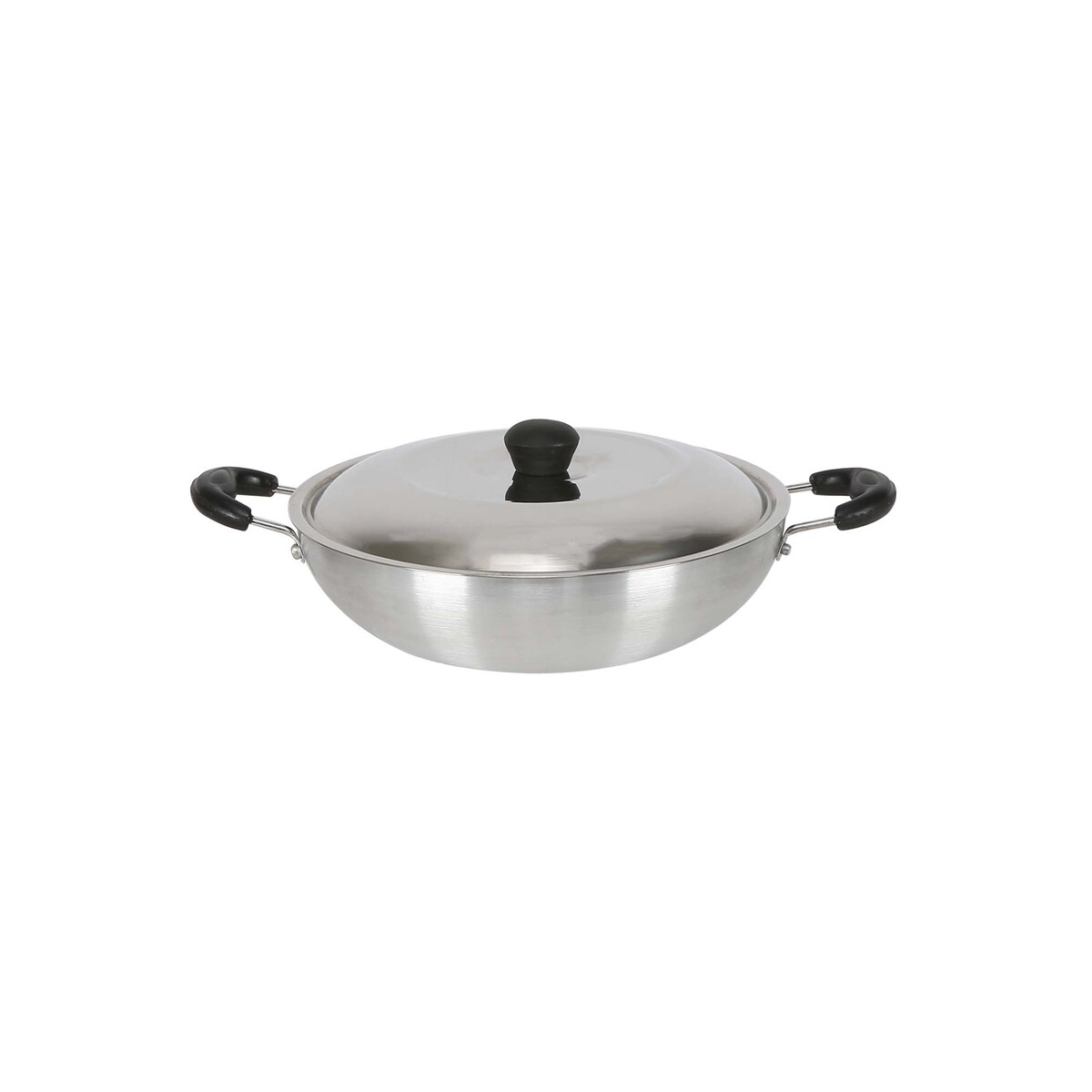 Chefline Aluminium Kadai With Lid, AKL24IND, 24 cm