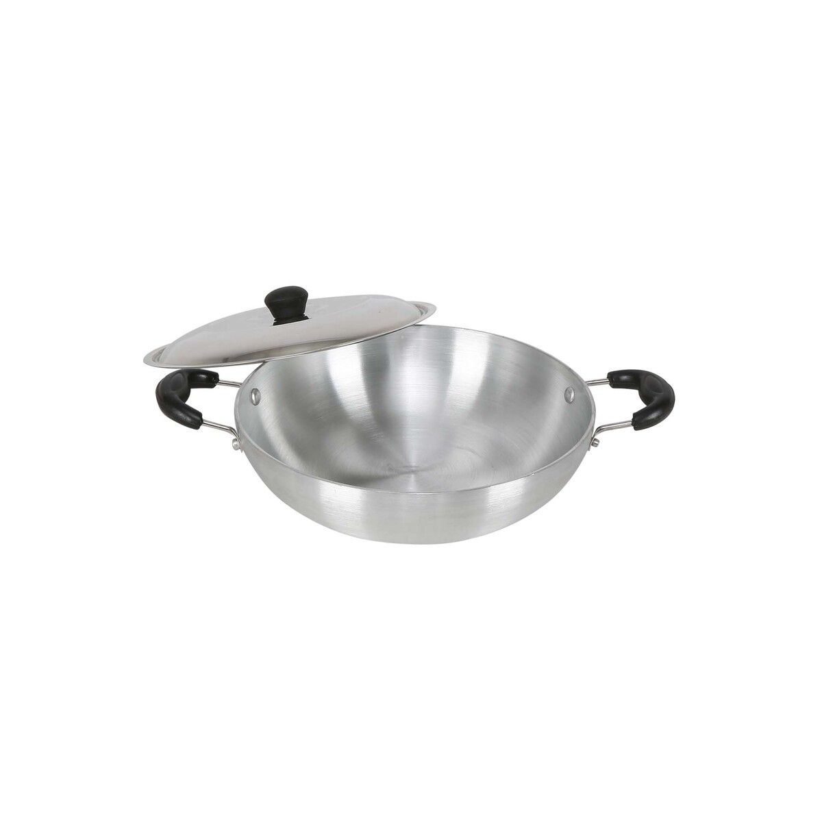 Chefline Aluminium Kadai With Lid, AKL24IND, 24 cm