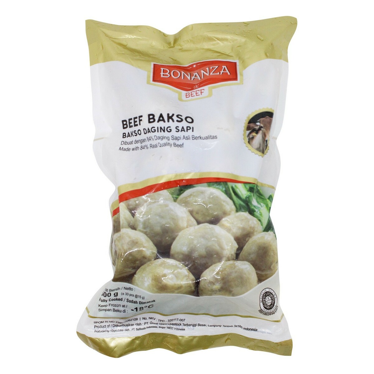 Bonanza Bakso Daging Sapi 500g Meat Balls Lulu Indonesia