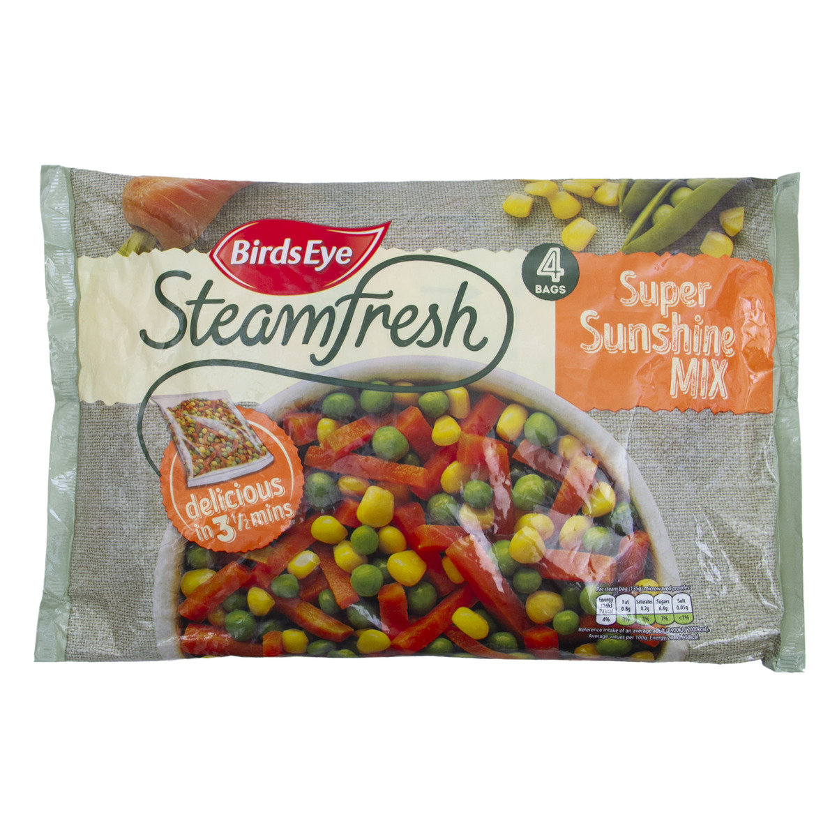 Birds Eye Steam Fresh Carrots, Peas And Sweetcorn 540g | Mix Vegetable