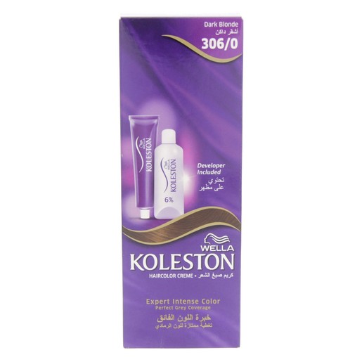 Buy Koleston Dark Blonde Hair Colour Creme 306 0 50ml Online